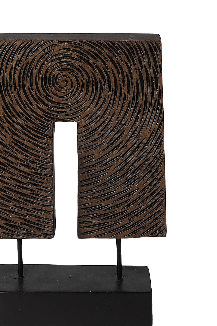 Brown Wooden Sculpture by H2H at Pernia's Pop Up Shop