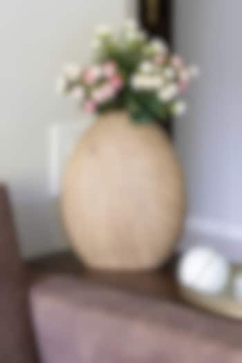 Brown Wooden Oblong Vase by H2H at Pernia's Pop Up Shop