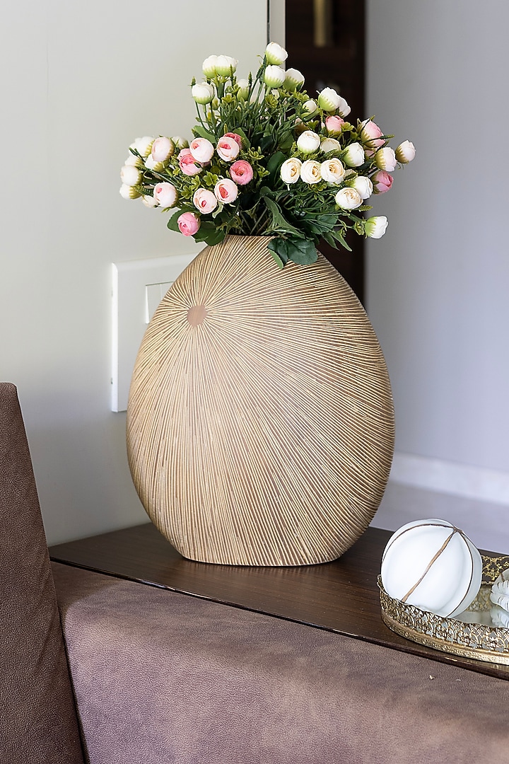 Brown Wooden Oblong Vase by H2H at Pernia's Pop Up Shop