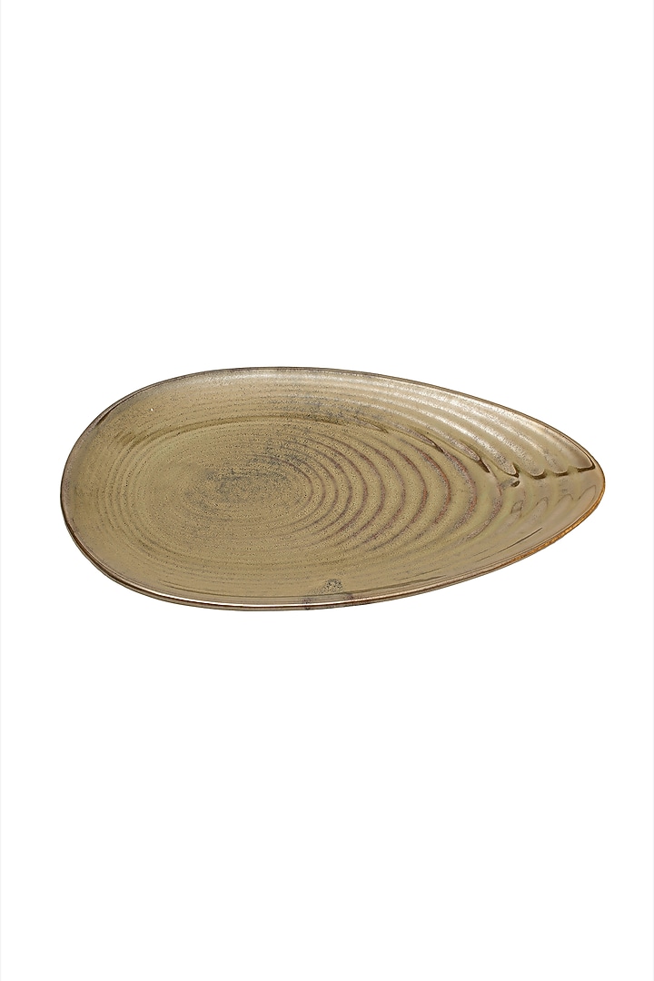 Ceramic Serving Platter With Green Shade by H2H at Pernia's Pop Up Shop