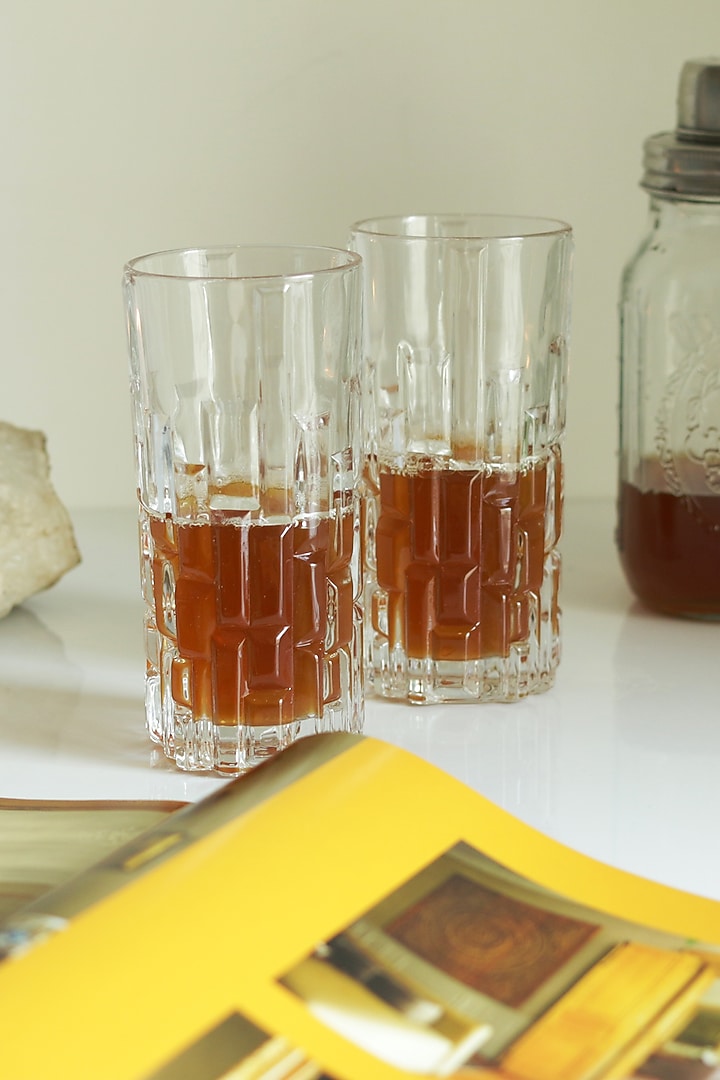 Clear Tall Highball Glasses (Set of 4) by H2H at Pernia's Pop Up Shop