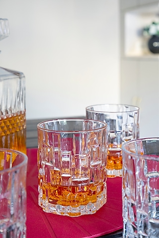 Clear Glass Tumbler Glasses (Set of 4) by H2H