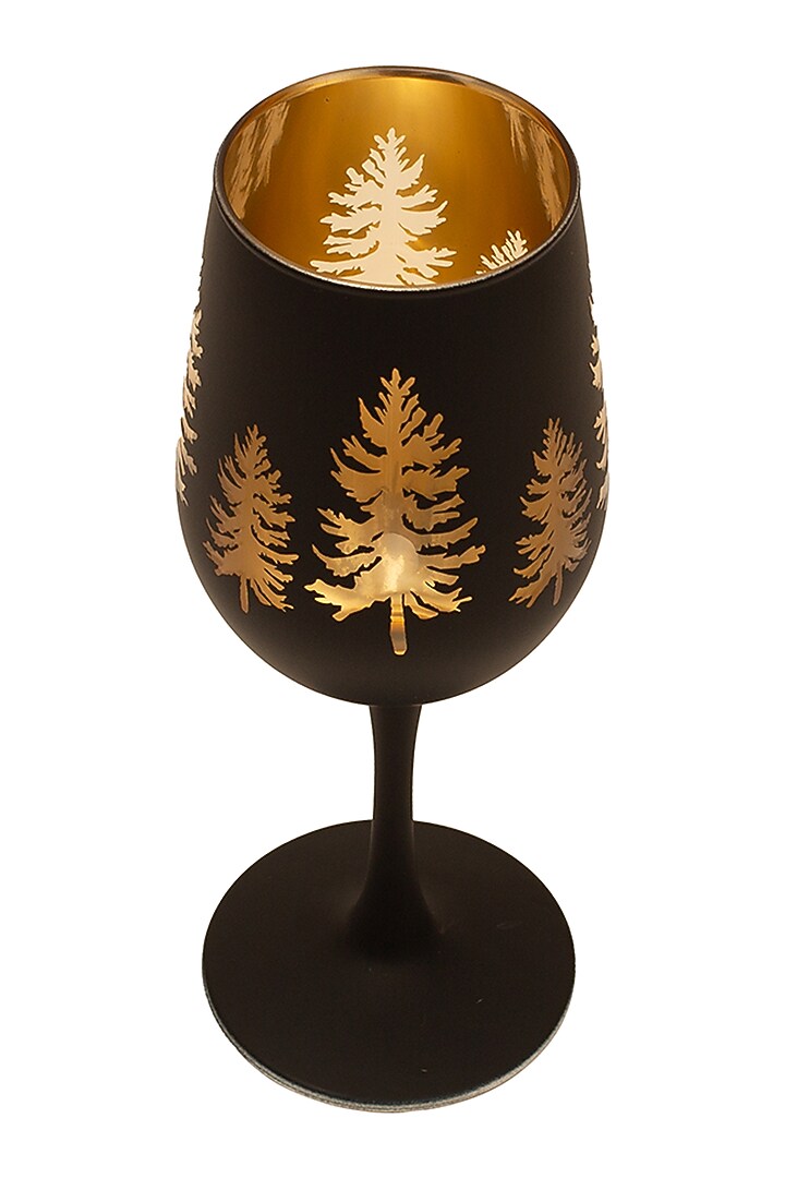 Black & Wine Glasses (Set of 2) by H2H at Pernia's Pop Up Shop