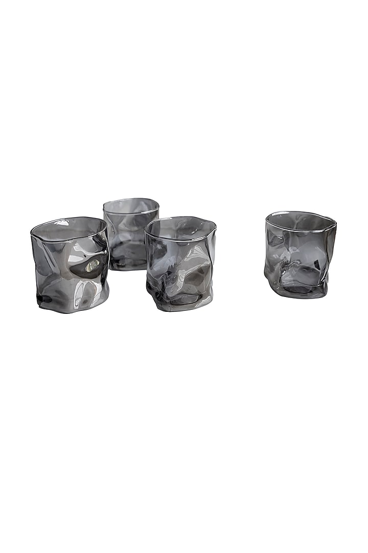 Grey Shaded Glasses (Set of 4) by H2H at Pernia's Pop Up Shop
