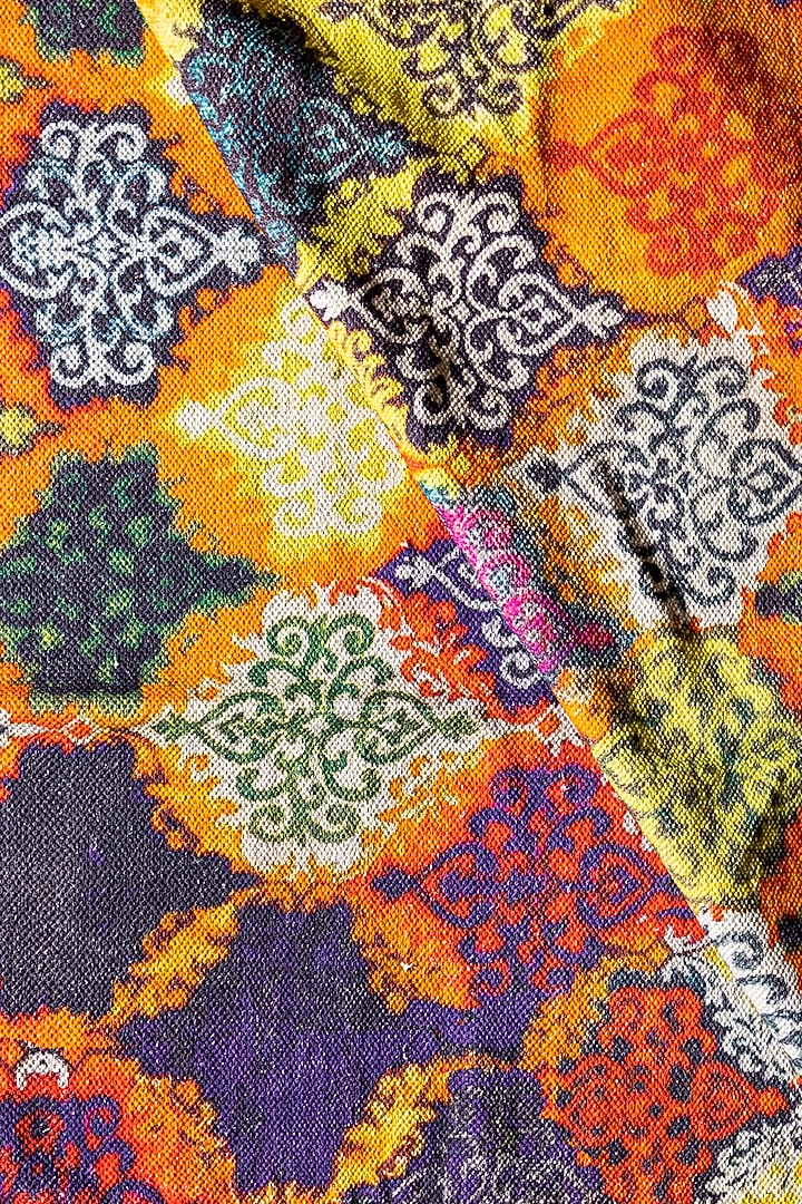 Multi-Coloured Woven Cotton Digital Printed Rug by H2H at Pernia's Pop Up Shop