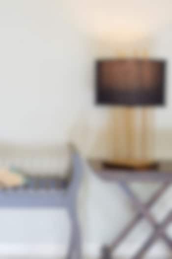 Black & Gold Stainless Steel Lamp by H2H at Pernia's Pop Up Shop