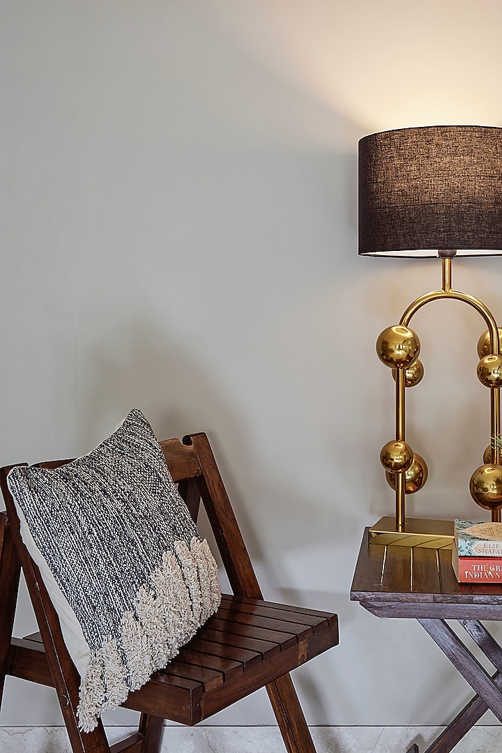 Gold & Black Stainless Steel Lamp by H2H at Pernia's Pop Up Shop