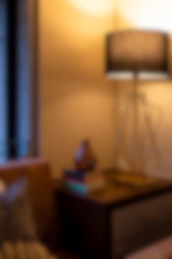 Gold & Black Stainless Steel Table Lamp by H2H at Pernia's Pop Up Shop