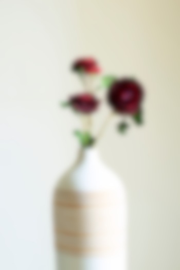Deep Red Polyester Artificial Flowers by H2H at Pernia's Pop Up Shop