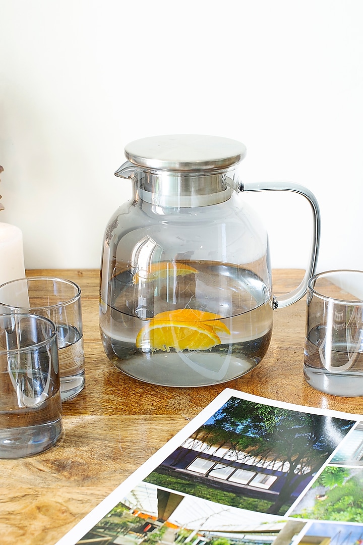 Grey Shaded Glass Jar Set by H2H