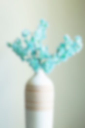 Sky Blue Faux Cherry Blossom Flower Stems (Set of 2) by H2H at Pernia's Pop Up Shop