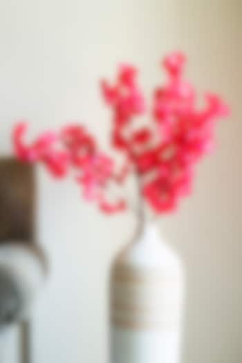 Fuchsia Faux Cherry Blossom Flower Stems (Set of 2) by H2H at Pernia's Pop Up Shop