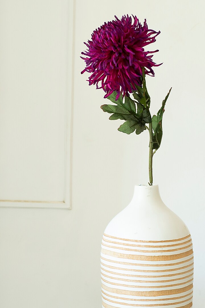 Fuchsia Faux Garden Mum Flowers (Set of 2) by H2H at Pernia's Pop Up Shop