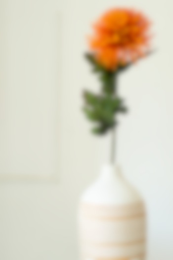 Orange Faux Garden Mum Flowers (Set of 2) by H2H at Pernia's Pop Up Shop