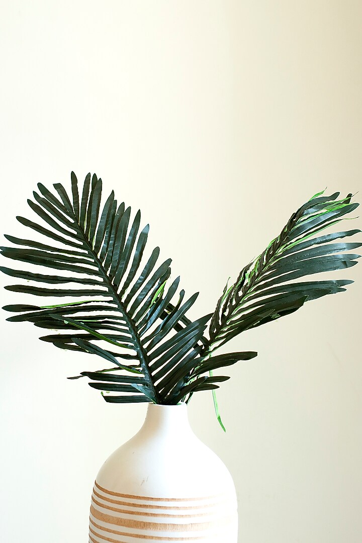 Green Faux Palm Leaves (Set of 5) by H2H at Pernia's Pop Up Shop