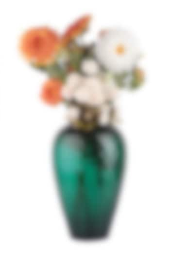 Green Bulb Glass Vase by H2H