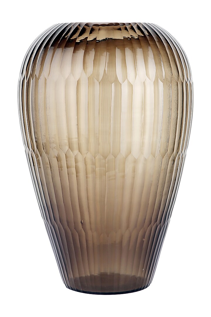 Grey Crystal Diamond Offset Glass Vase by H2H at Pernia's Pop Up Shop
