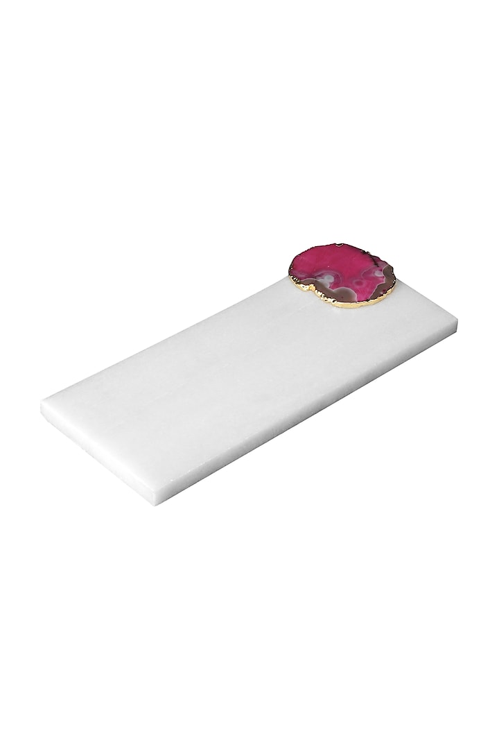 White & Pink Gold Plated Regalia Platter by H2H