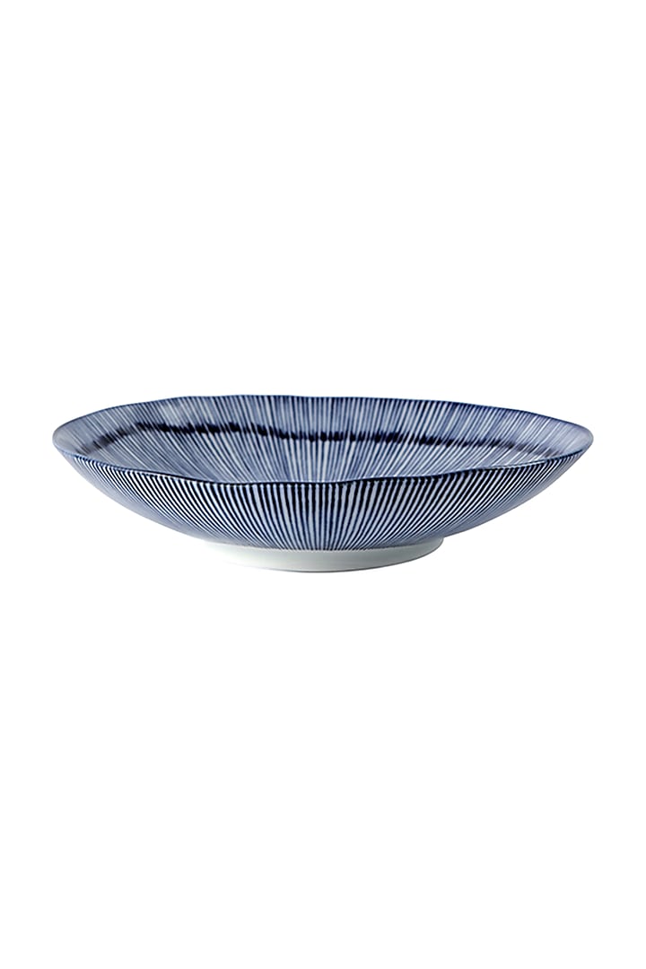 White & Blue Ceramic Spark Bowl by H2H