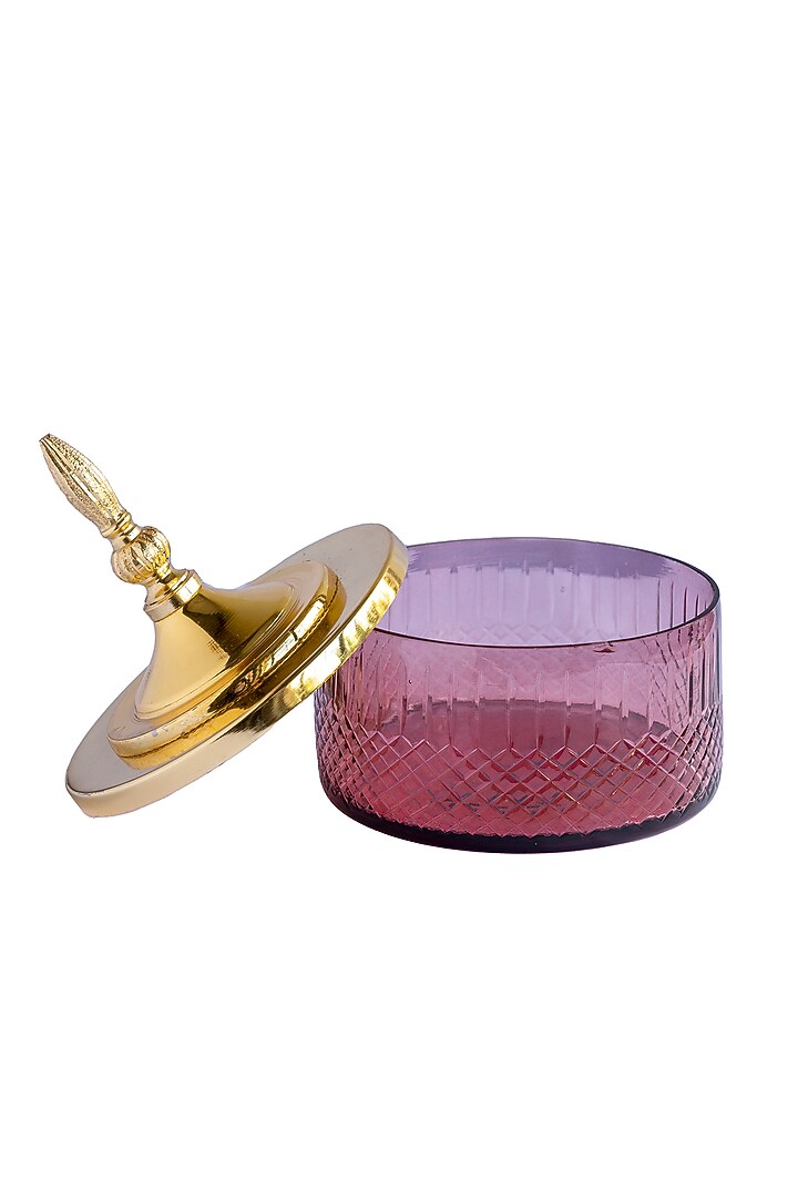 Pink Glass Storage Jar by H2H at Pernia's Pop Up Shop