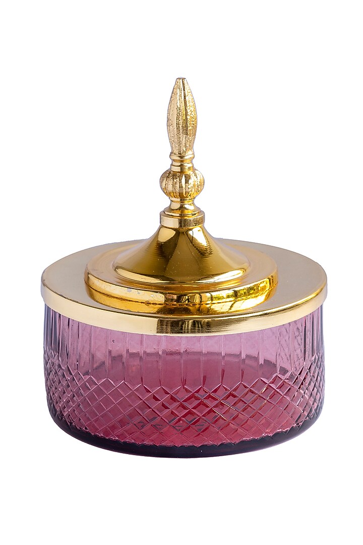 Pink Glass Storage Jar by H2H at Pernia's Pop Up Shop
