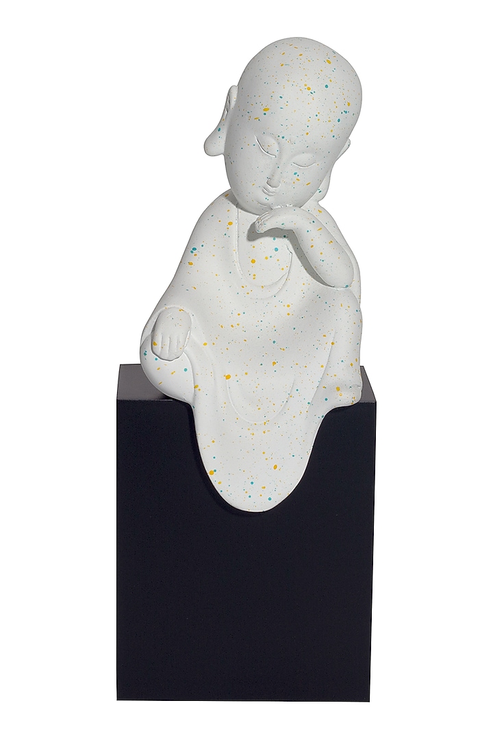 White Baby Monk Sculpture by H2H at Pernia's Pop Up Shop