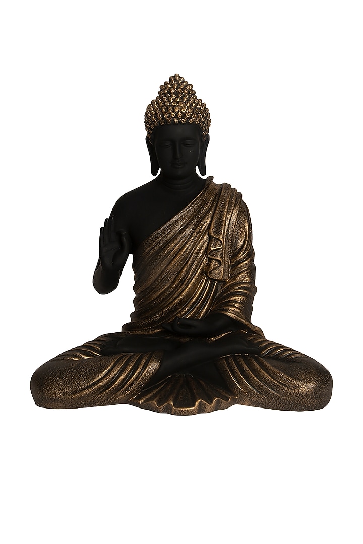 Black & Gold Blessings Buddha Sculpture by H2H at Pernia's Pop Up Shop