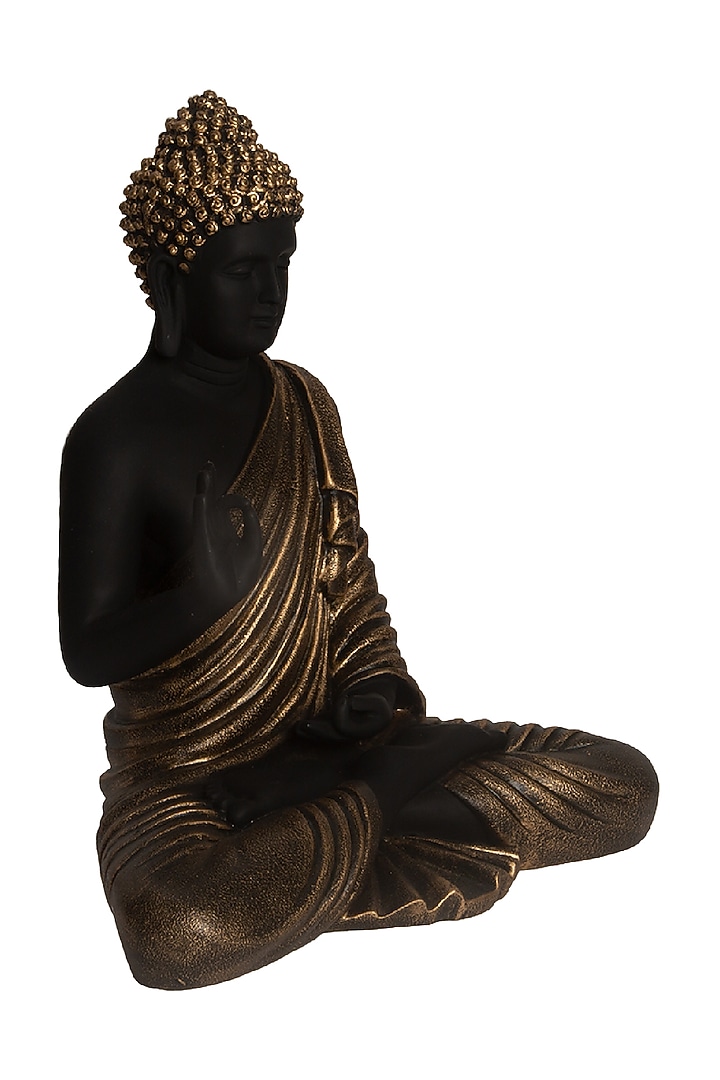 Black & Gold Blessings Buddha Sculpture by H2H at Pernia's Pop Up Shop