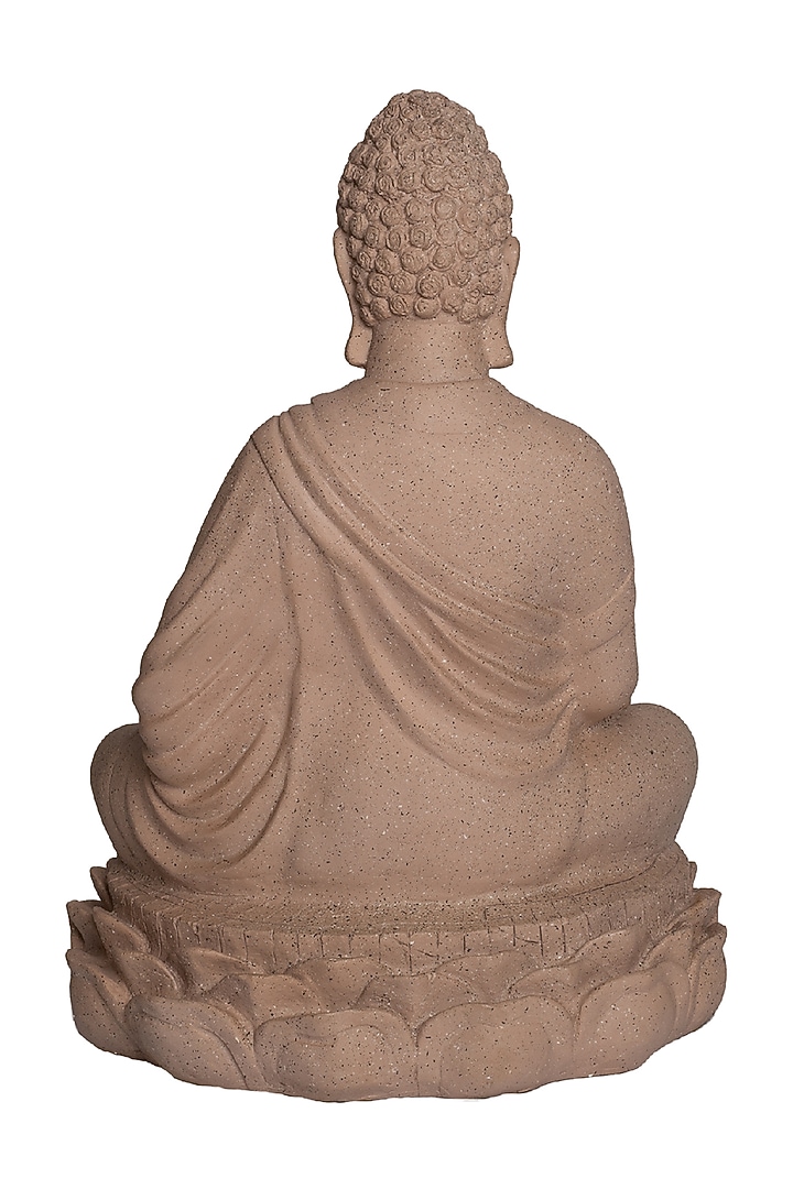 Beige Lotus Padmanasan Buddha Sculpture by H2H at Pernia's Pop Up Shop