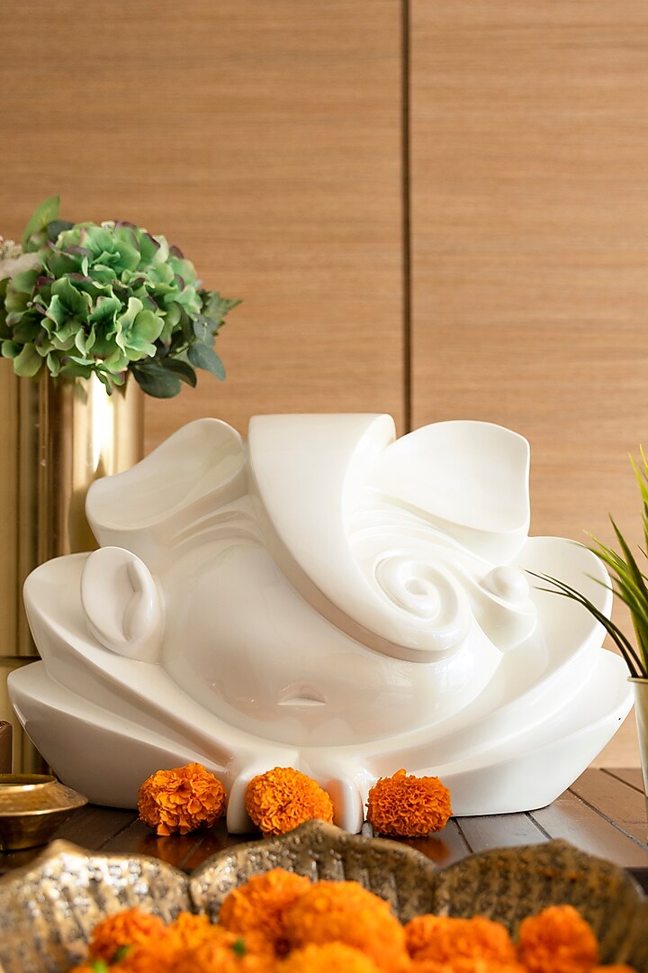 White Soul Abstract Ganesha Idol by H2H at Pernia's Pop Up Shop