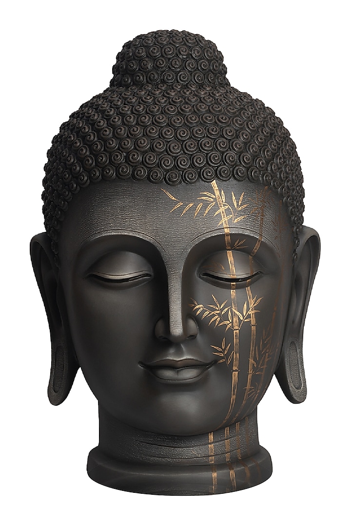 Grey Zen Art Buddha Face Sculpture by H2H at Pernia's Pop Up Shop