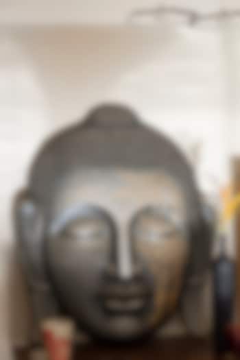 Grey Zen Art Buddha Bamboo Wall Sculpture by H2H at Pernia's Pop Up Shop