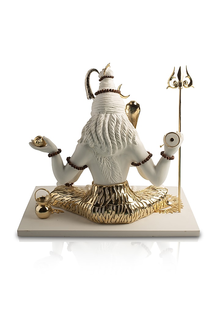 White Handcrafted Lord Shiva Sculpture by H2H at Pernia's Pop Up Shop
