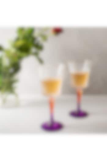 Crystal Wine Goblets (Set of 4) by H2H