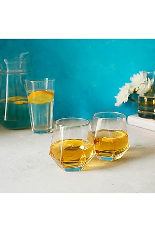 Angular Drinking Glasses (Set of 4) by H2H