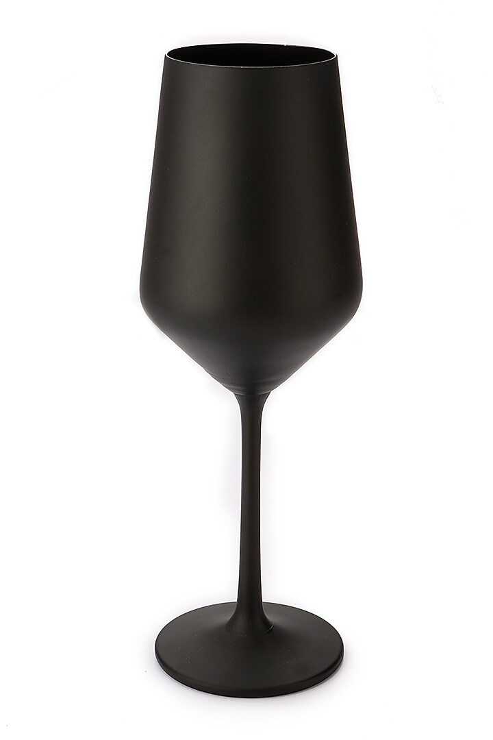 Black Wine Glasses (Set of 2) by H2H at Pernia's Pop Up Shop
