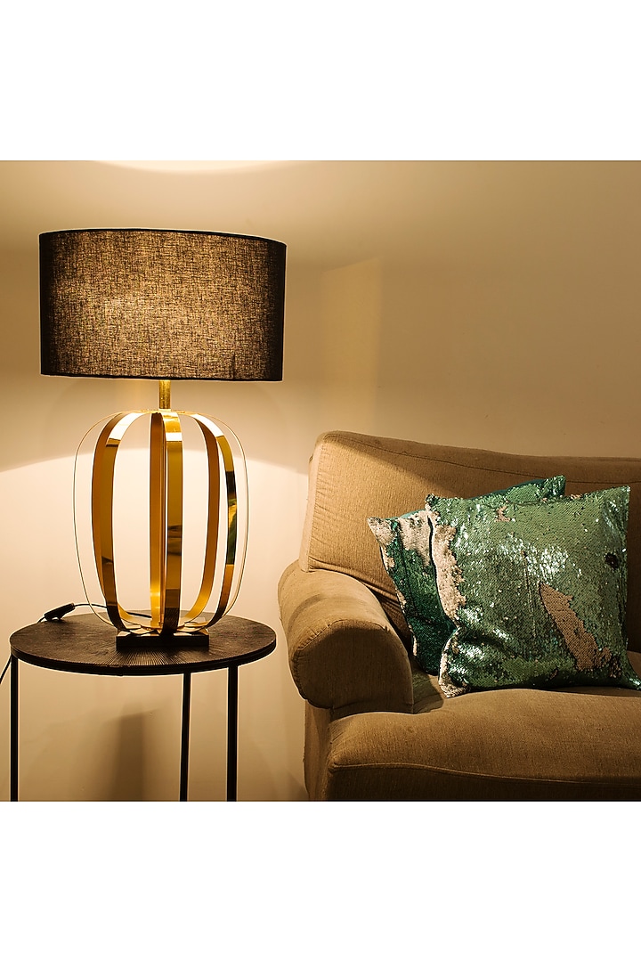 Black & Gold Metal Lamp by H2H at Pernia's Pop Up Shop