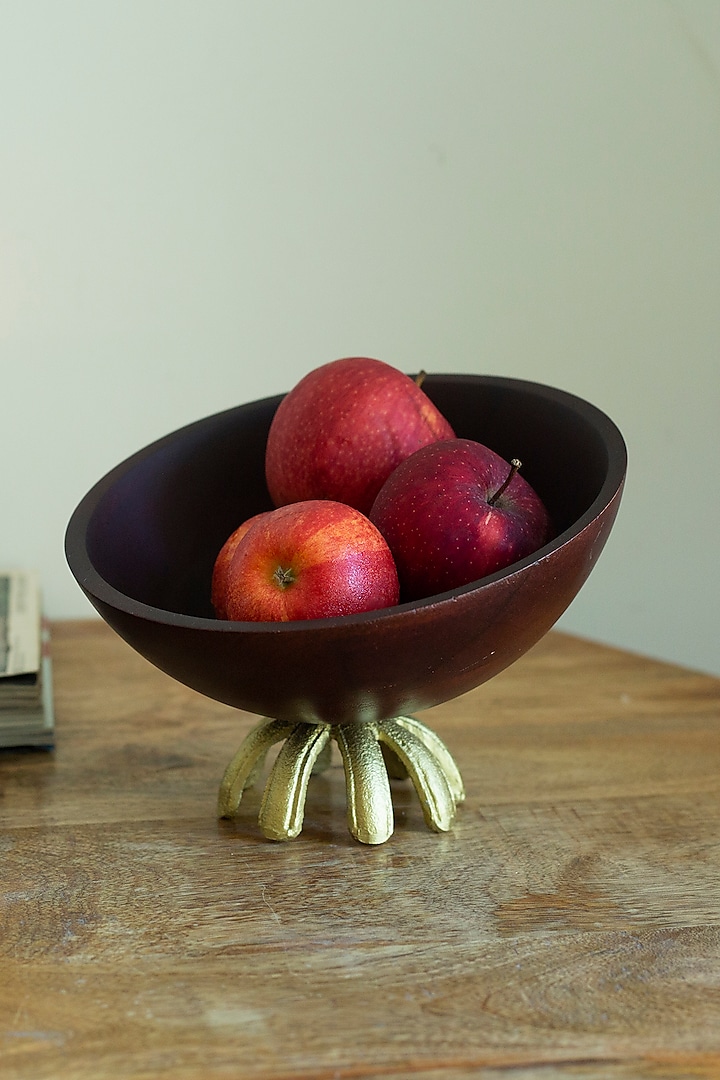 Brown Mango Wood Claw Bowl by H2H