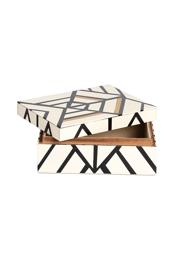 White Handcrafted MDF Storage Box by H2H at Pernia's Pop Up Shop
