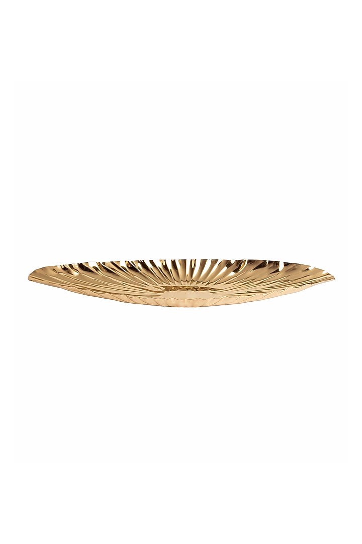 Gold Aluminium Platter by H2H at Pernia's Pop Up Shop