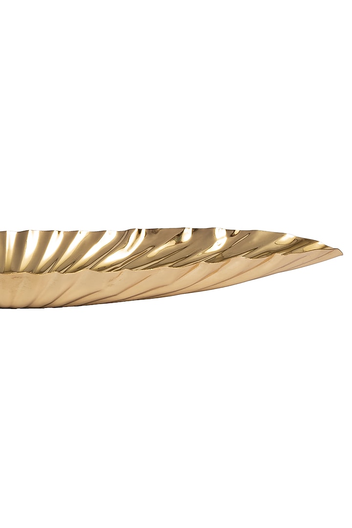 Gold Aluminium Platter by H2H at Pernia's Pop Up Shop