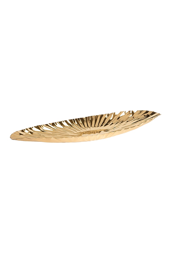 Gold Aluminium Platter by H2H at Pernia's Pop Up Shop