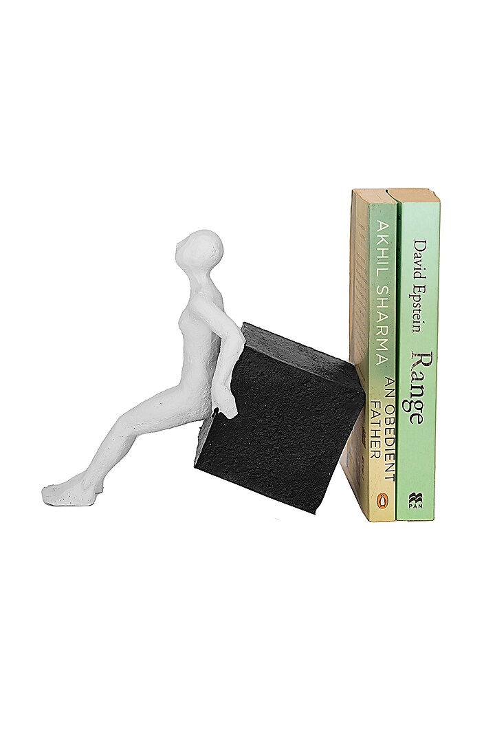 Black & White Boxed Man Sculpture by H2H at Pernia's Pop Up Shop