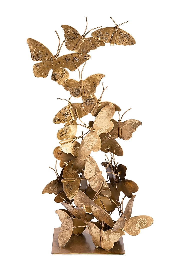 Golden Brass Butterfly Sculpture by H2H at Pernia's Pop Up Shop