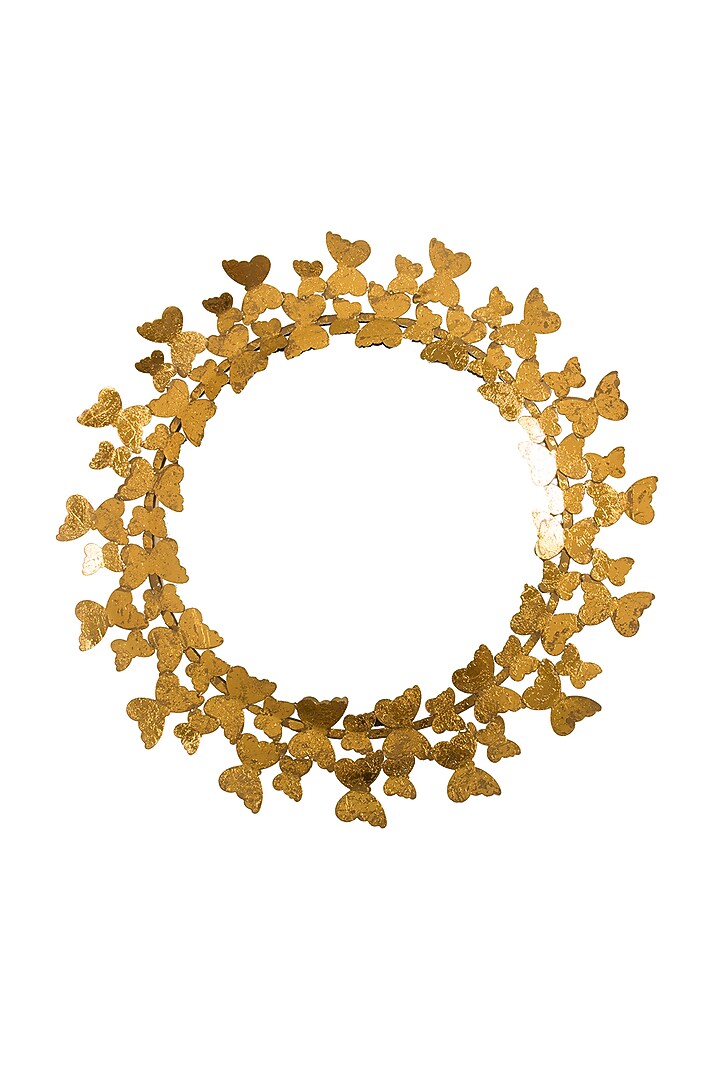 Gold Dual Tone Handcrafted Mirror by H2H at Pernia's Pop Up Shop
