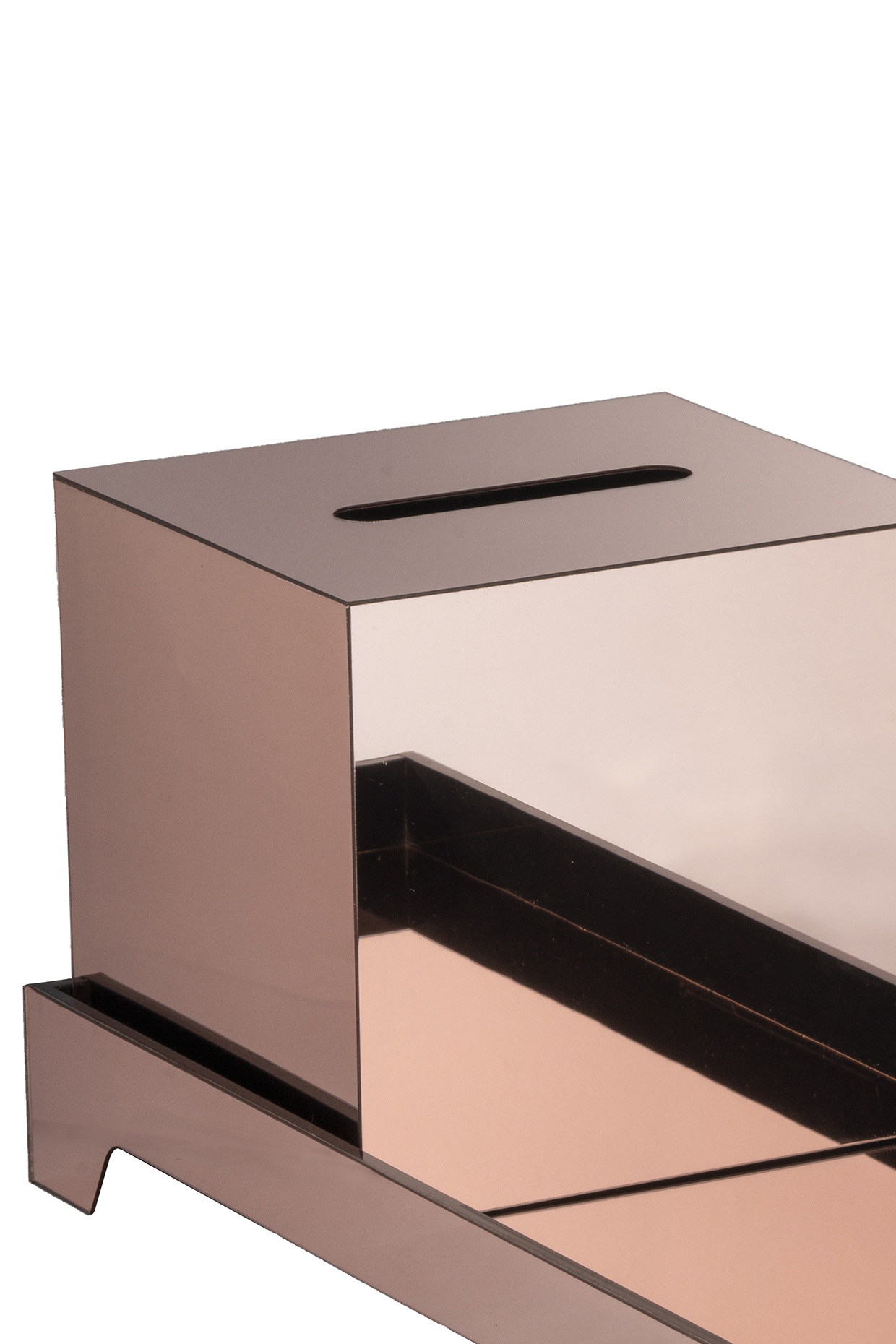 Rose gold deals tissue box cover