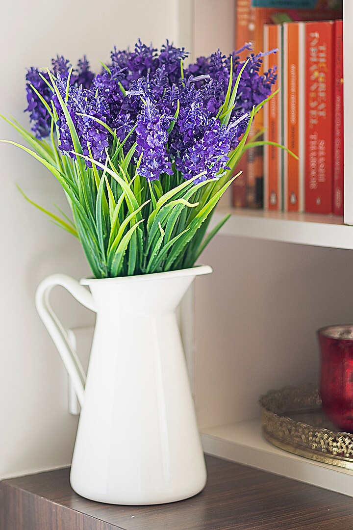 Deep Purple Polyester Hyacinth Flowers (Set of 2) by H2H at Pernia's Pop Up Shop