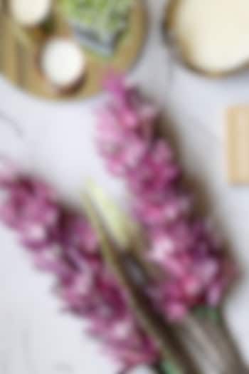 Dark Pink Foam Dry Stems (Set of 2) by H2H at Pernia's Pop Up Shop