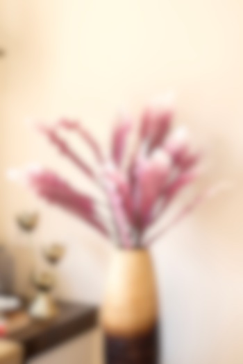 Purple Foam Gladolia Leaf Stems (Set of 2) by H2H at Pernia's Pop Up Shop