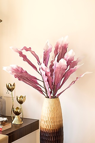 Purple Foam Gladolia Leaf Stems (Set of 2) by H2H